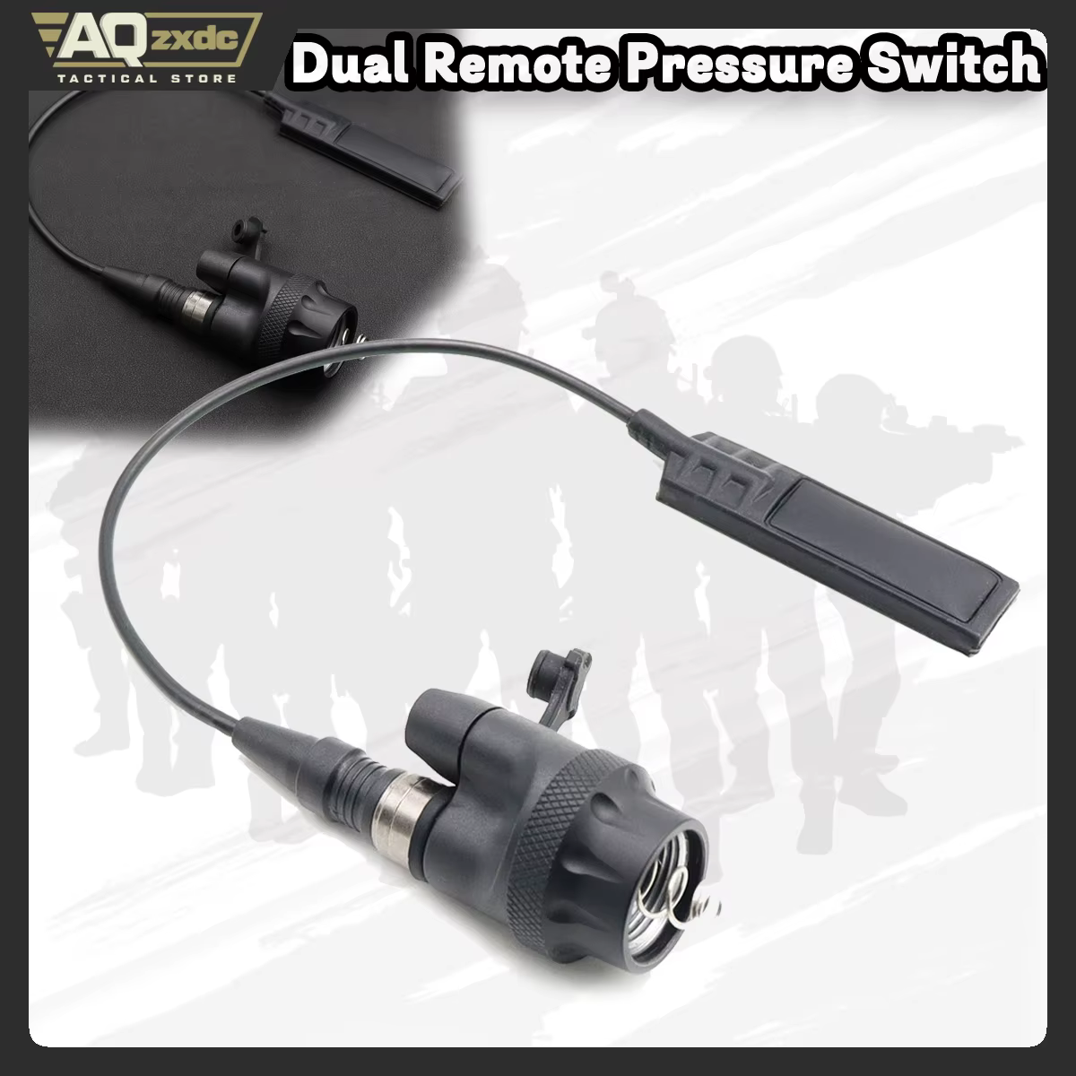 Interruptor de presión táctico remoto dual para linternas M300 M600