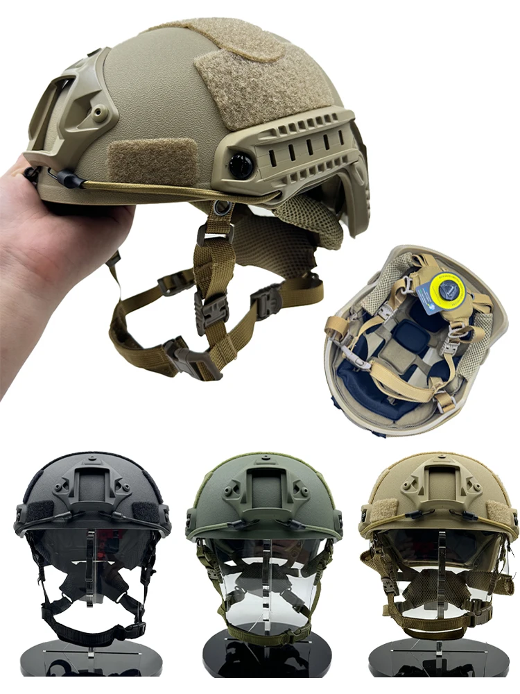 Casco táctico airsoft MH ABS reforzado – Equipo protección outdoor - imagen 3