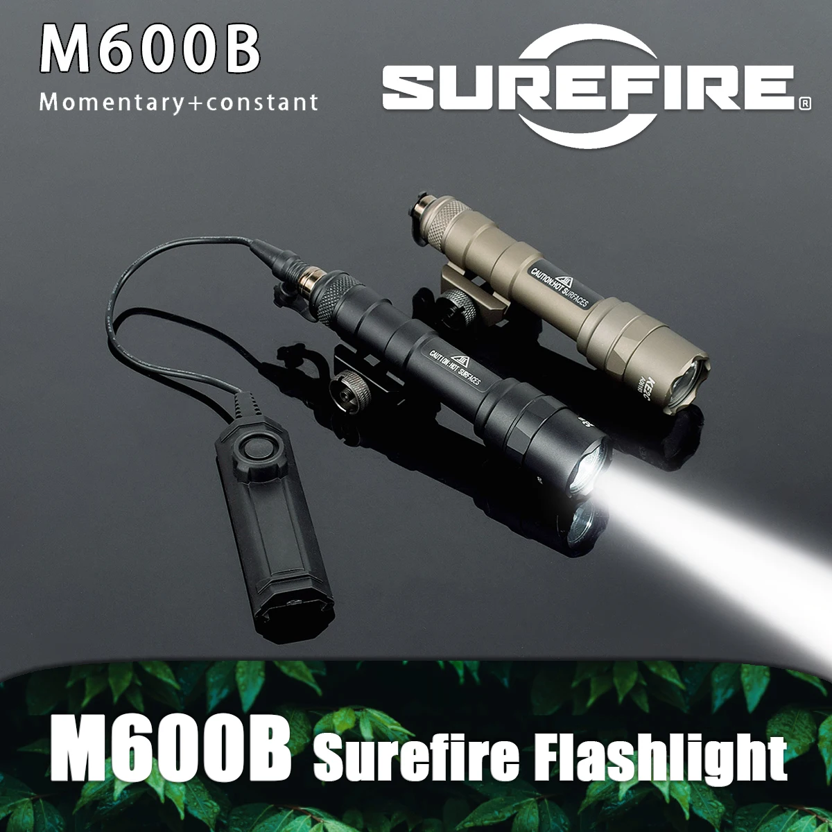 Linterna táctica Surefire M600 M600U/M600B Airsoft, potente interruptor de 5 estilos compatible con riel de 20mm, armas para Rifle, luz LED de explorador