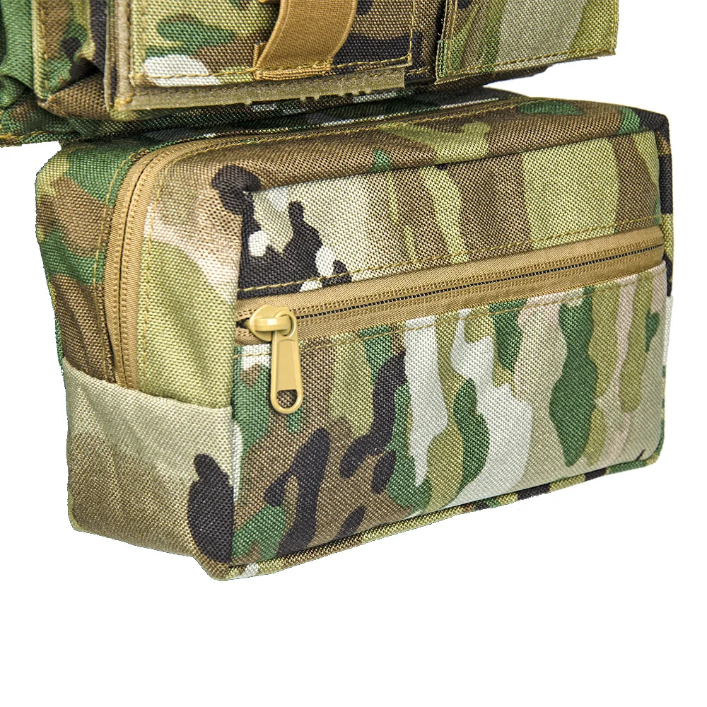 Chaleco de caza MK3 Micro Fight Chissis, aparejo de pecho táctico con bolsa de saco, arnés en H Modular 5,56 7,62, inserto de revista de nailon - imagen 3