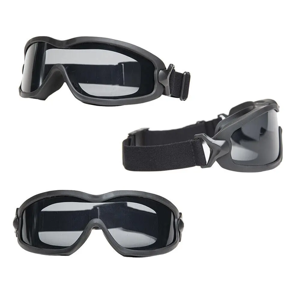 JT-Espejo antiniebla táctico, lente de doble capa para casco/cabeza, de alta resistencia y resistente