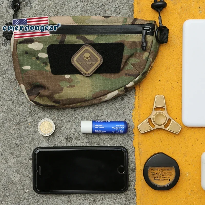 Emersongear-Bolso colgante lateral informal para teléfono, bolsa de hombro inteligente ligera a la moda, para correr, senderismo, bolsillo para llaves de guisante de camuflaje - imagen 5