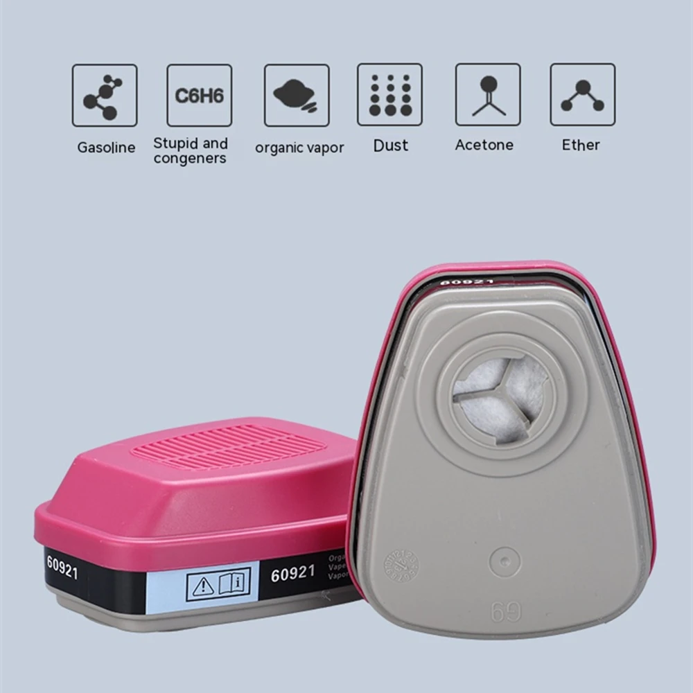 Accesorios de caja de filtro de máscara de gas 60926, 60923, 60921 - Cartucho/filtro multigas/vapor con protección P100 para vapores orgánicos - imagen 5