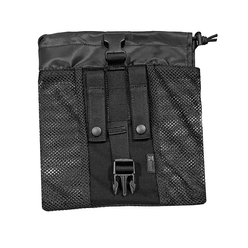 Tc0230 Bolsa de reciclaje plegable de malla Bolsa de almacenamiento de artículos diversos Bolsa adjunta para chaleco de modelado - imagen 5