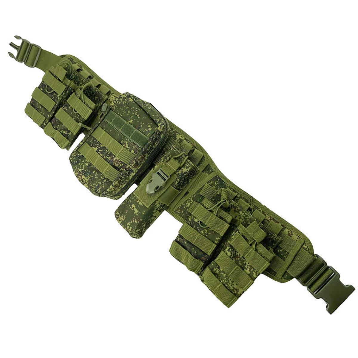 AQzxdc-Conjunto de cinturón táctico de camuflaje para cintura al aire libre, bolsa de accesorios de cinturón Molle multifuncional para adiestramiento al aire libre - imagen 5