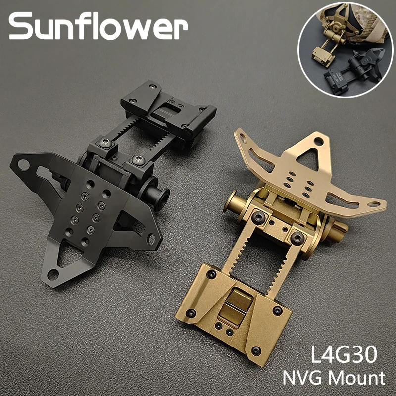 Adaptador NVG casco caza instalación rápida ajustable metálico - imagen 2