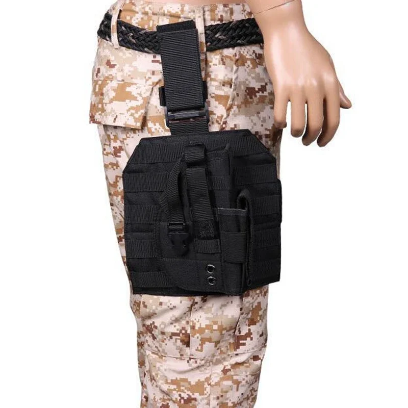 Funda táctica para pierna de caída, Molle desmontable, funda para muslo, arnés de pierna de caza para GL17 19 1911 Beretta M9 SIG P226 - imagen 5