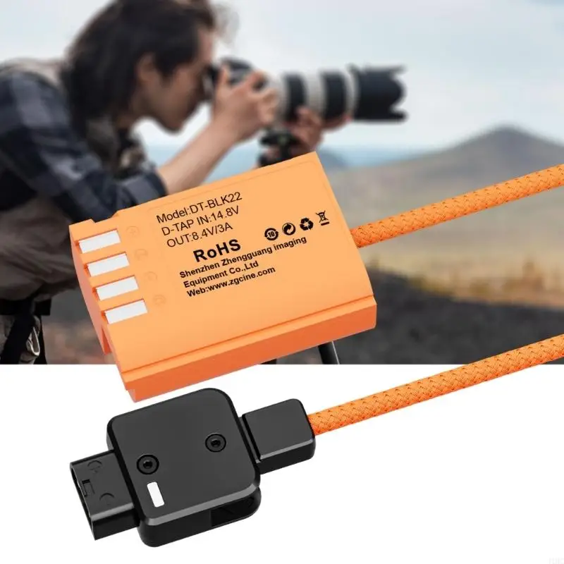 J1HC D Tap a DMW-BLK22 Batería ficticia para cámaras S55K S5M2 GH7 GH6 GH5M Registro video - imagen 2