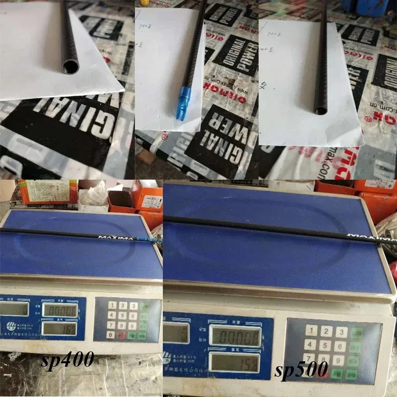 Eje de flecha de carbono para tiro con arco, 12 piezas, Sp400, 500, flechas de 32 ", id6.2 mm, compuesto de tiro con arco tradicional, Competencia de caza - imagen 3