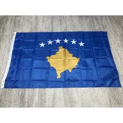 Bandera de Kosovo poliéster impresa para decoración nacional