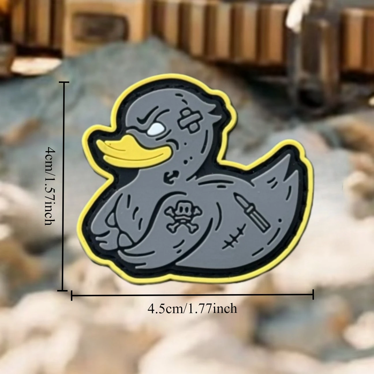Parche de insignia de moral de pato EDC, apliques militares, emblema táctico de PVC, gancho y bucle para ropa, mochila, pegatinas, accesorios - imagen 2