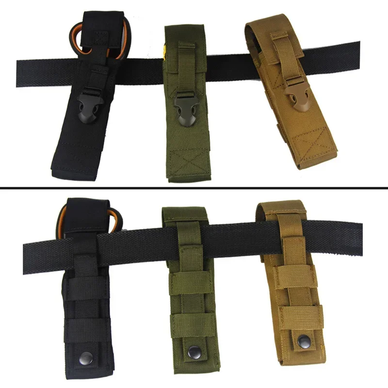 Sistema Molle 1000D linterna Molle bolsa accesorios tácticos Airsoft herramienta de caza bolsa Molle Clip linterna bolsa equipo - imagen 4
