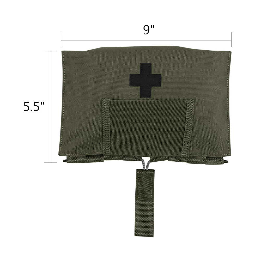 KRYDEX-Kit de primeros auxilios táctico, bolsa organizadora, bolsa de soplado MOLLE 9022B, equipo médico, bolsa de supervivencia para senderismo al aire libre - imagen 4