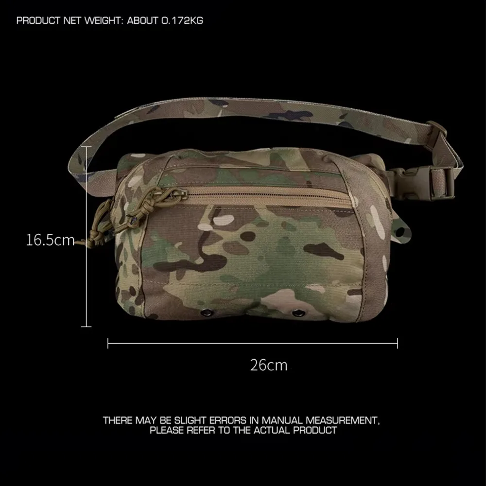 Riñonera táctica The BIG, riñonera de combate, estilo SS ajustable, bolsa de gran capacidad/mochila, accesorios de caza AirSoft Gear - imagen 3
