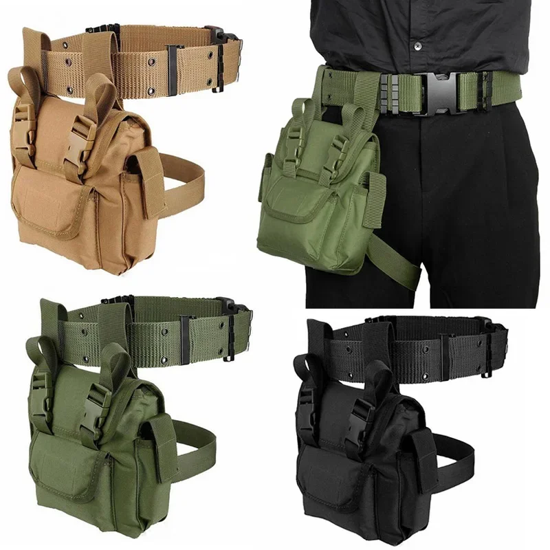 Bolsa táctica para pierna, riñonera ajustable para exteriores, bolsa EDC para muslo, motociclismo, Camping, senderismo, caza - imagen 2