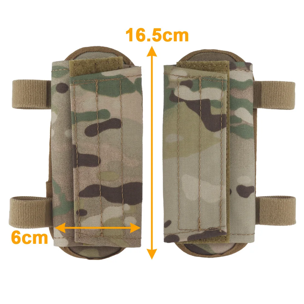 1 par de hombreras portadoras de placa con malla de gestión de cables, chaleco táctico de caza cómodo SPC JPC, accesorios de arnés de 2,3 pulgadas - imagen 3