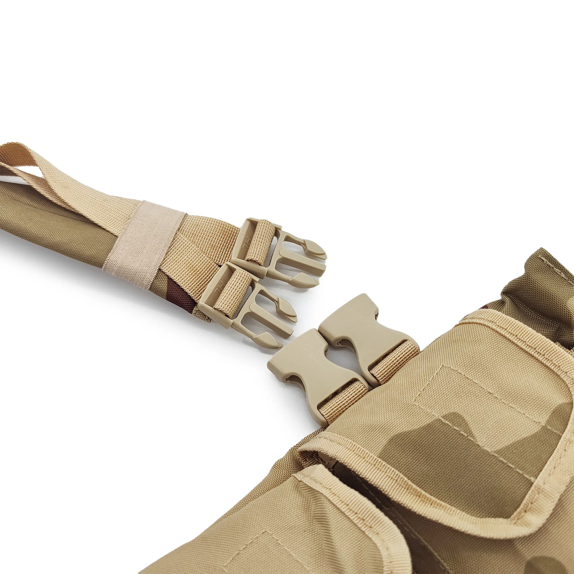 Chaleco Táctico Sansha Camuflaje Desierto, Tela de Poliéster de Alta Resistencia 1000D - imagen 5