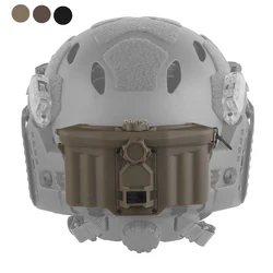 Caja portabaterías MOLLE para casco táctico de caza