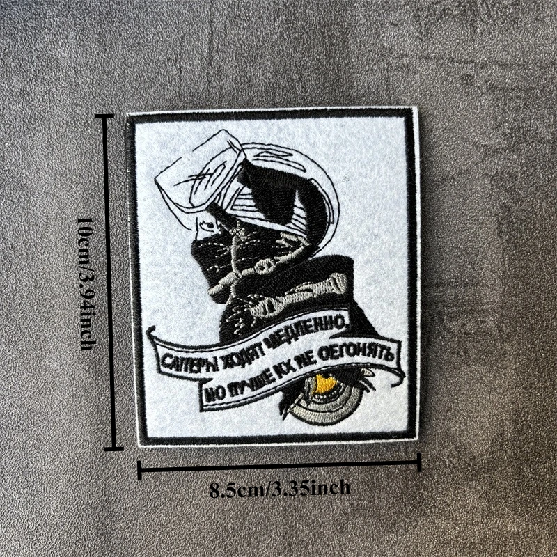 Parche bordado de soldado táctico para ropa, gancho, insignias de moral militar, parches, pegatinas para mochila - imagen 2