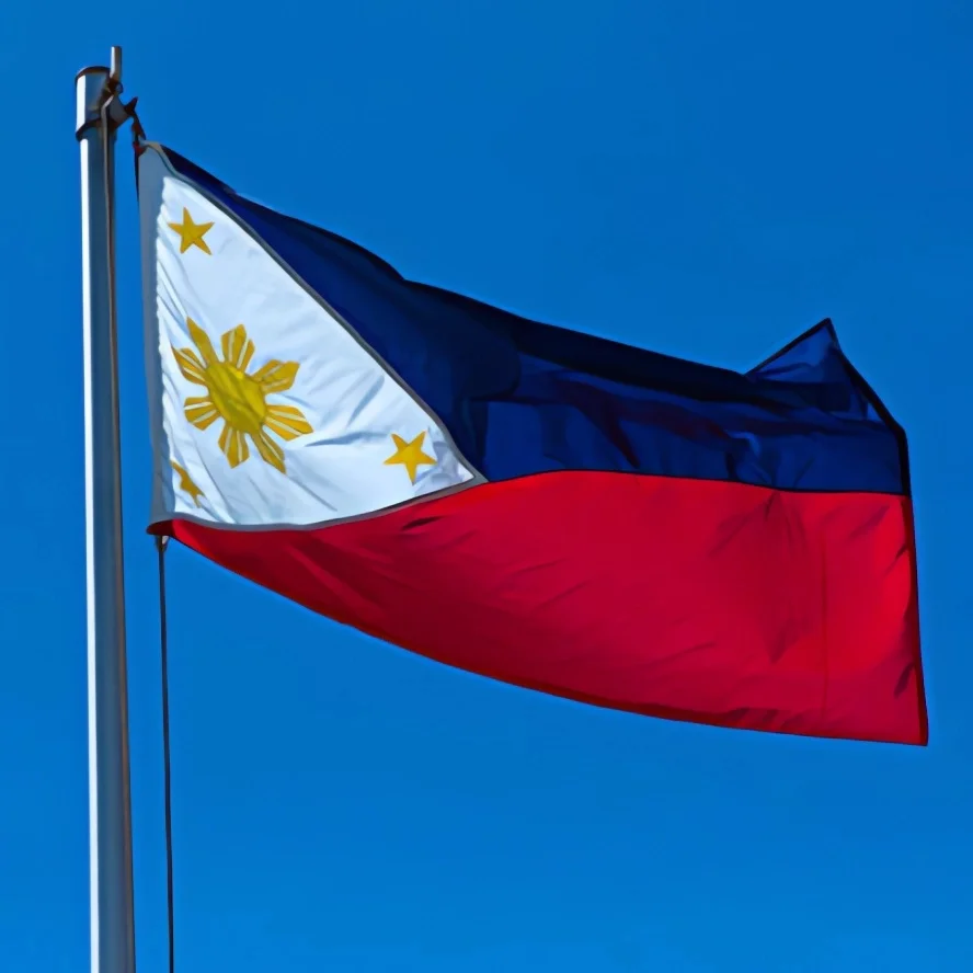 5 unids/lote bandera nacional de Filipinas 90x150cm bandera de Filipinas bandera nacional de la República de Filipinas al por mayor