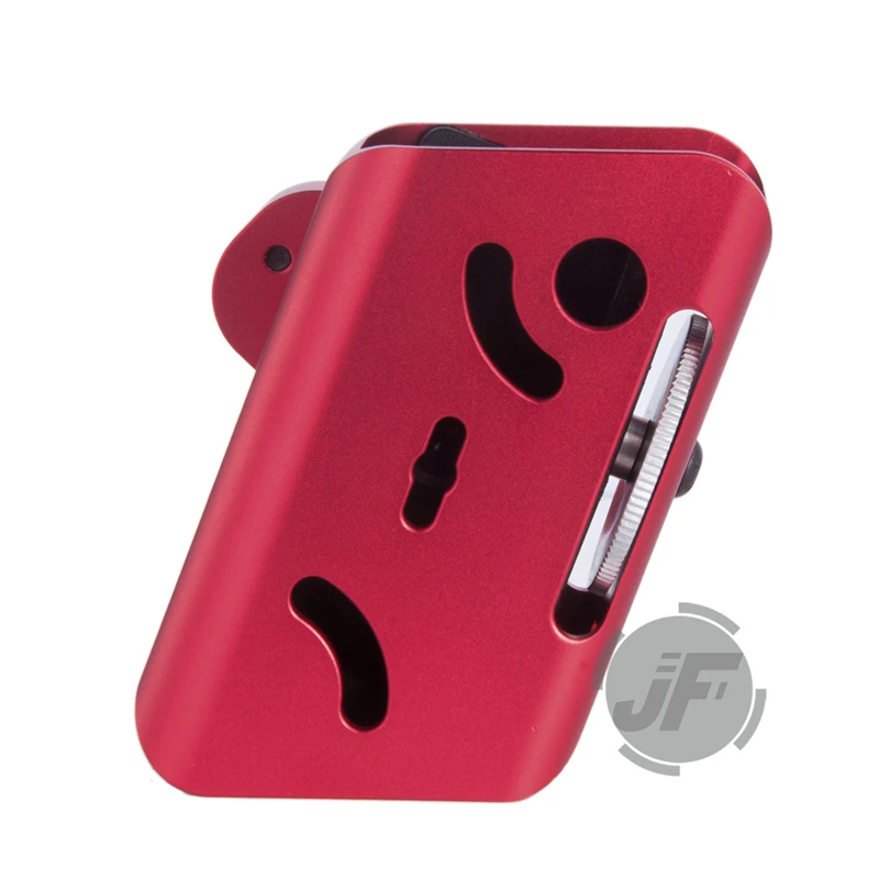 Pistolera de aluminio IPSC Mag USPSA, para competición, tiro, ajuste de ángulo múltiple, tirador de velocidad, Rojo - imagen 5
