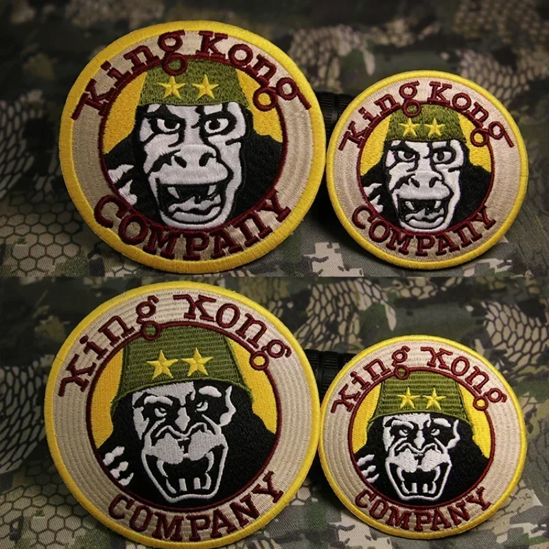 Parches bordados de King Kong para conductores de Taxi, insignia M65, emblema de moral de paracaídas, parches tácticos para Pegatinas de mochila - imagen 3
