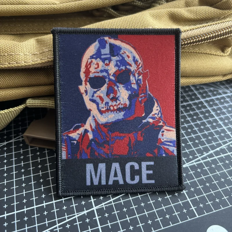 Insignia de moral de Mace de personaje de juego, parches tácticos de Call of Duty, parche militar con estampado de gancho y bucle, pegatinas de mochila, apliques - imagen 2