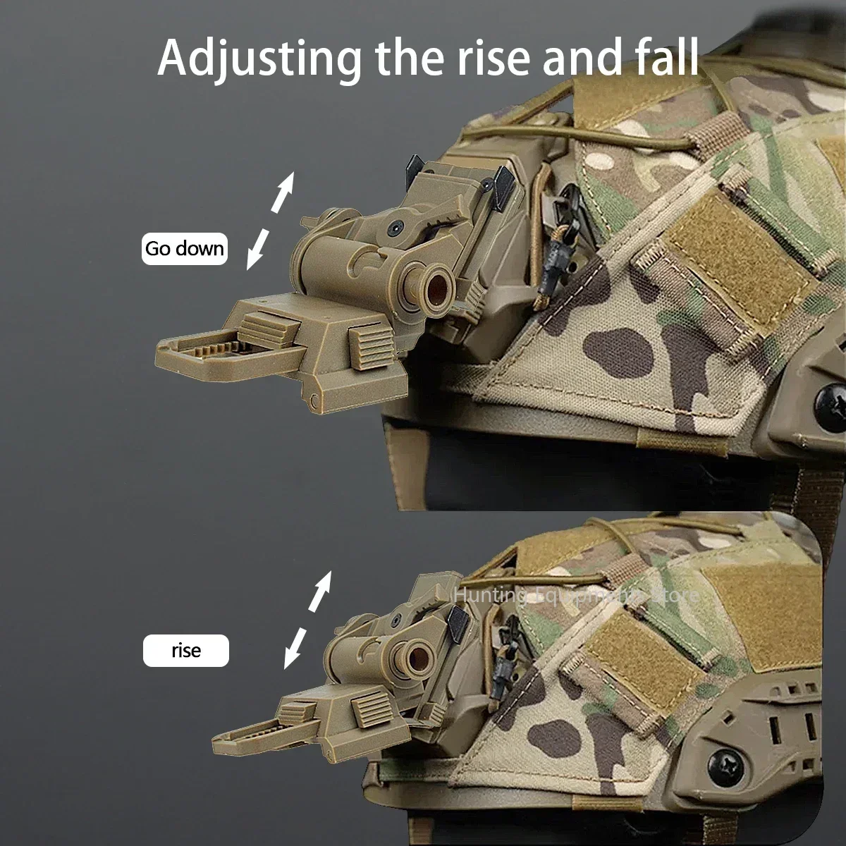 L4G24 casco táctico NVG soporte de montaje plegable gafas de visión nocturna Stent soporte de nailon para PVS15 PVS18 PGPNVG18 - imagen 5