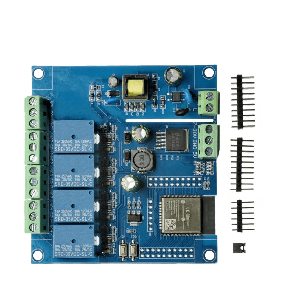 Módulo de relé ESP32 WIFI compatible con Bluetooth, 1/2/4/8 canales, fuente de alimentación AC90-250V/DC5-30V, placa de desarrollo ESP32 - imagen 4
