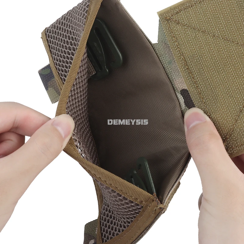 Accesorio lateral de aparejo de pecho táctico, bolsa Molle, expansor, Wing Ches Trig, Panel lateral adicional, gancho y bucle, equipo de chaleco de caza Airsoft - imagen 4