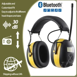 Protector auditivo táctico NRR 30dB con radio FM