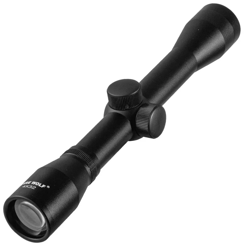 2025 Fire Wolf 4X32 Cruz óptica táctica mira telescópica retícula al aire libre mira óptica Rifle alcance para pistola Airsoft caza miras - imagen 3