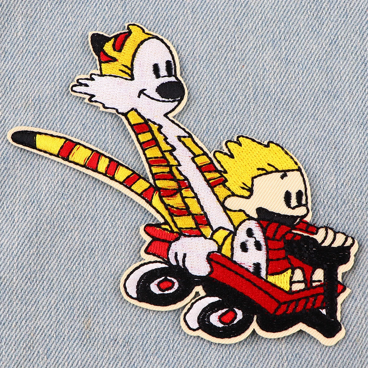 Parches bordados de tigre para ropa, pegatinas para planchar en la ropa, dibujos animados de animales, DIY - imagen 2