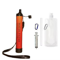Filtro purificador de agua de supervivencia portátil para camping