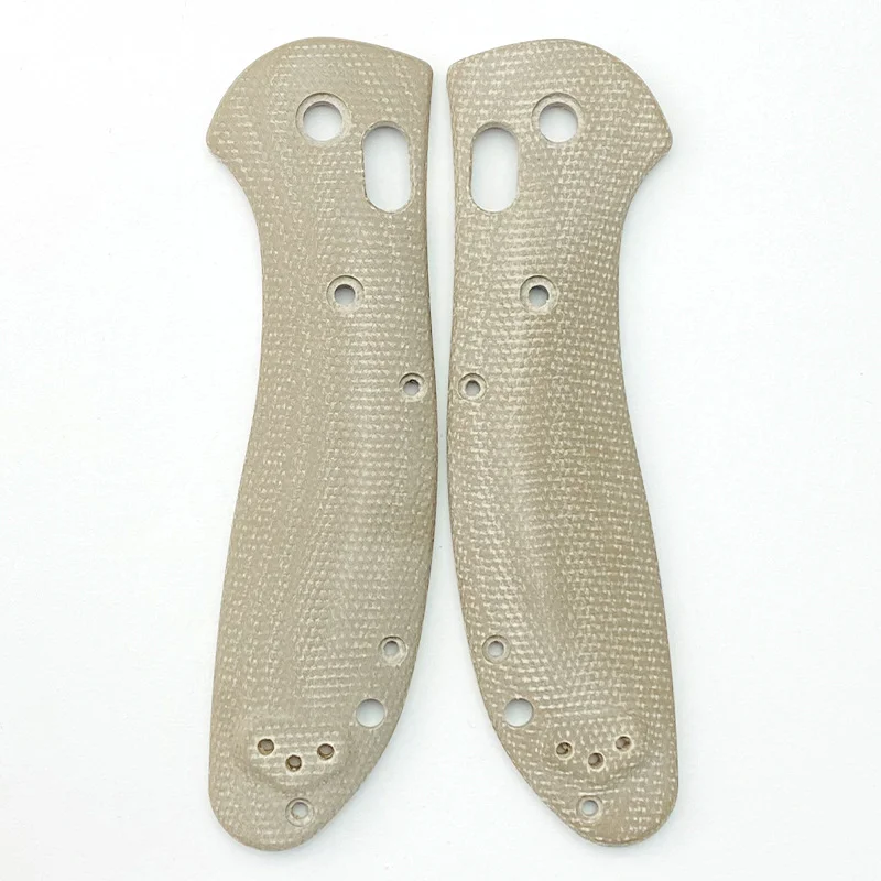Parches de básculas con mango de cuchillo hecho en Micarta CNC, tipos A B, para cuchillos Griptilian 551 hechos en banco, accesorios de repuesto - imagen 3