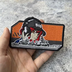 Bucle de gancho bordado para barco de reconocimiento electrónico, parches de insignia de moral táctica para ropa, pegatina para mochila del ejército militar