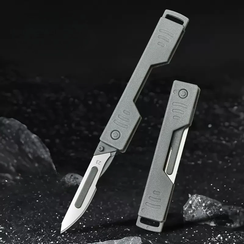 Cuchillo plegable de acero inoxidable quirúrgico para exteriores - imagen 5