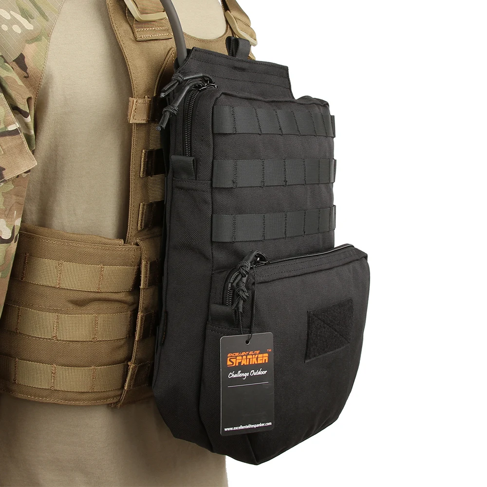 Excelente bolsa de hidratación táctica ELITE SPANKER, chaleco de combate de caza, bolsas de camuflaje, bolsa de equipo de chaleco al aire libre - imagen 4
