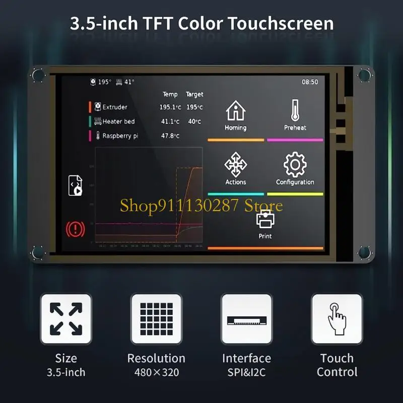 Controlador impresora J1HC V1.2 + TFT35 SPI V2.1 placa control GPU: G31 MP2Supports OpenGL3.2 - imagen 5
