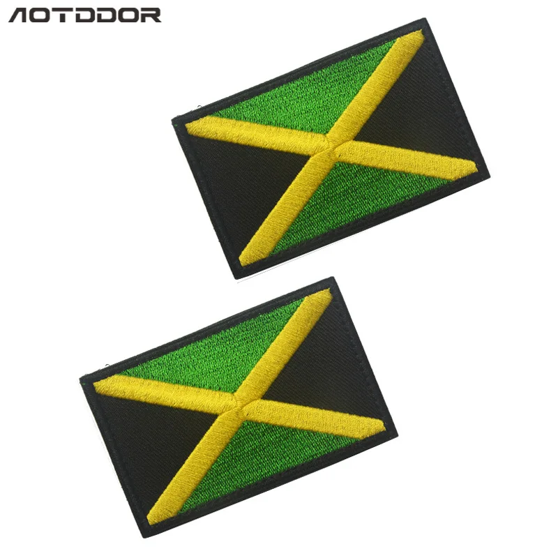 Parches militares de costura Argentina de México para ropa, bolsa de etiquetas de tela con sello de moral de Portugal y Jamaica con brazalete bordado - imagen 3