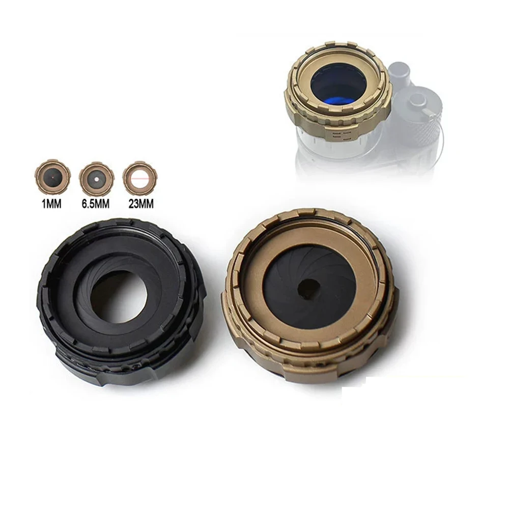 Tapa de cubierta de lente de protección NVG de aluminio, protector de luz, diafragma ajustable de 1-23mm para dispositivo de visión nocturna PVS1431/AVS - imagen 2