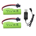 2Pcs with USB cable