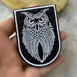 Parche táctico moral búho – Chevron bordado con velcro para mochila