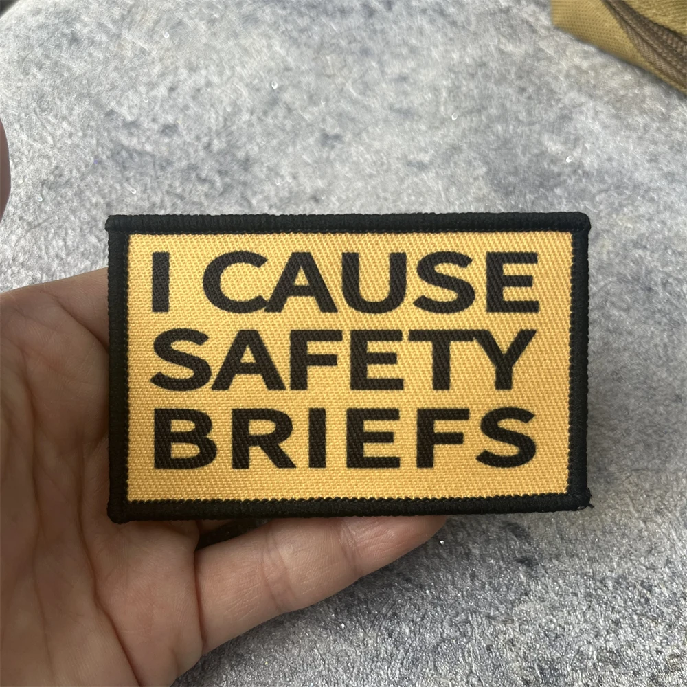 Me causa calzoncillos de seguridad divertido parche de insignia de moral emblema militar brazalete táctico gancho bucle ropa mochila accesorios pegatinas - imagen 2