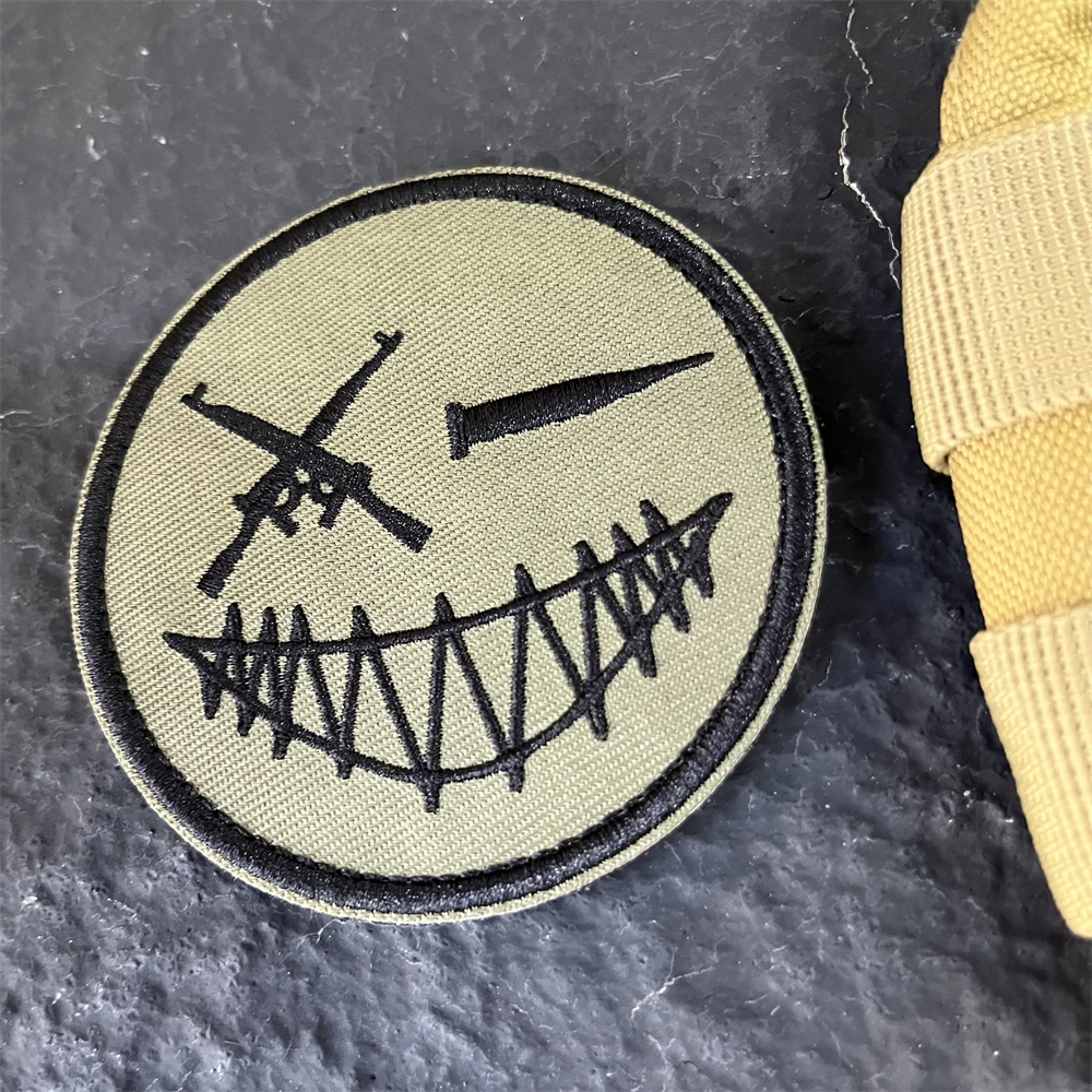 Parche de moral táctico para pistolas y balas, parches bordados con gancho, brazalete militar para pegatinas decorativas en ropa de mochila - imagen 5