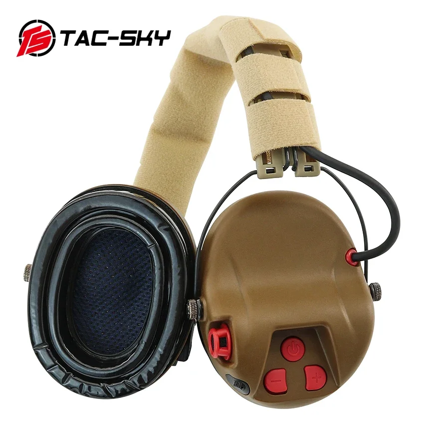 TS TAC-SKY orejeras electrónicas tácticas auriculares de tiro versión de silicona orejeras de seguridad H300A auriculares tácticos - imagen 5