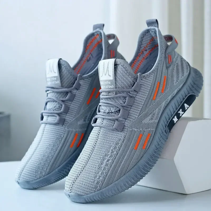 Zapatos de exterior para hombre, zapatillas informales de suela suave, malla transpirable, Tenis masculinos para correr, Otoño e Invierno - imagen 3