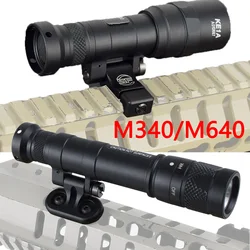 Linterna táctica Surefir M600 M340 M640 SF, luz Led de explorador M340V, riel Picatinny de 20mm, montaje M LOK, lámpara para pistola de caza Airsoft