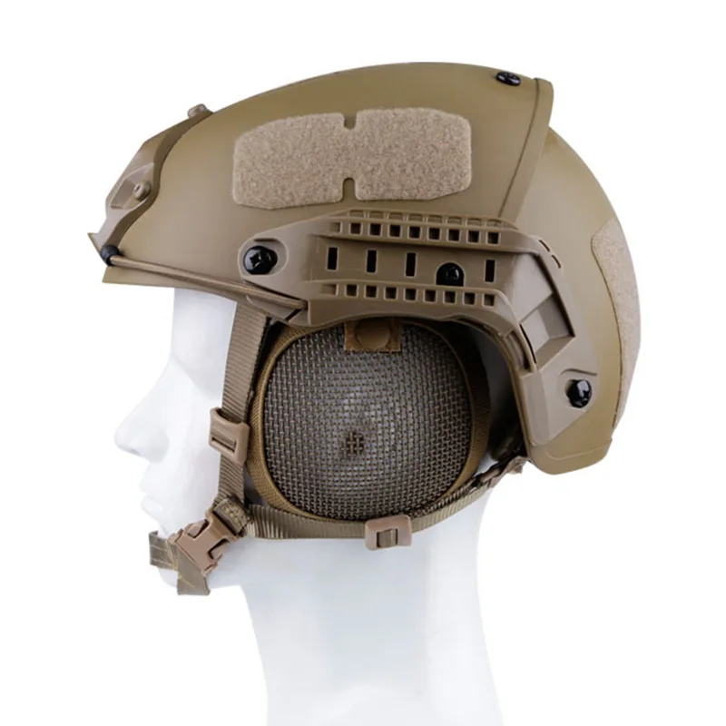 Protector auditivo táctico en malla de acero para paintball y caza - imagen 5