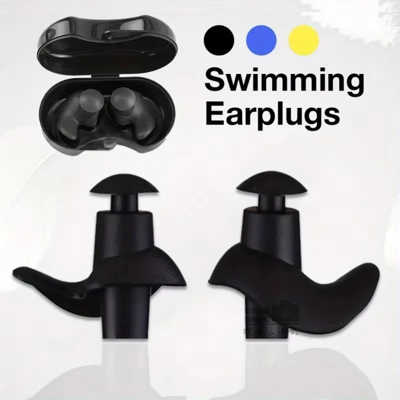 Tapones para los oídos de natación DIZETION, tapones para los oídos de silicona reutilizables impermeables, tapones para los oídos para buceo, Surf acuático, ducha, accesorios de baño - imagen 4
